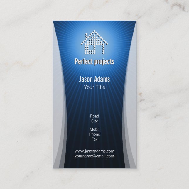 Tarjeta de visita de construcción (Anverso)