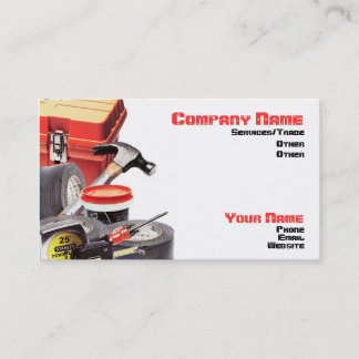 Tarjeta de visita de construcción