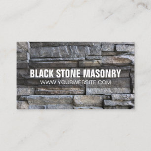 Tarjeta de visita de construcción de masonería de