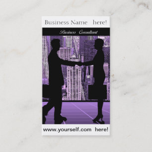 tarjeta de visita de consultor de negocios