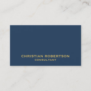 Tarjeta de visita de consultor moderno Blue Plain