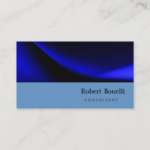 Tarjeta de visita de consultor moderno Blue Plain