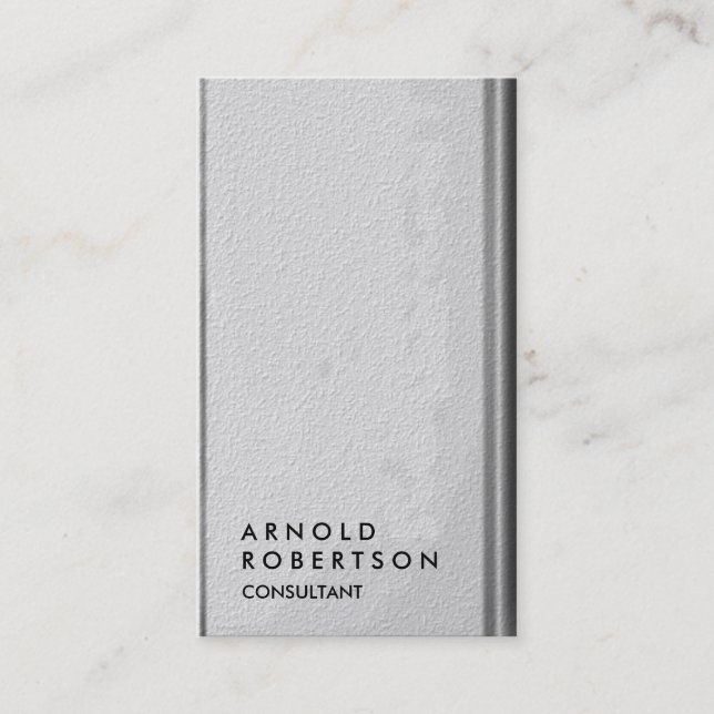Tarjeta de visita de consultor moderno con patrón  (Anverso)