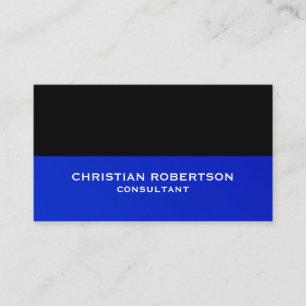 Tarjeta de visita de consultor moderno de color az