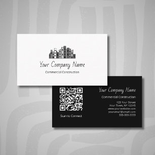 Tarjeta de visita de contratista de construcción p