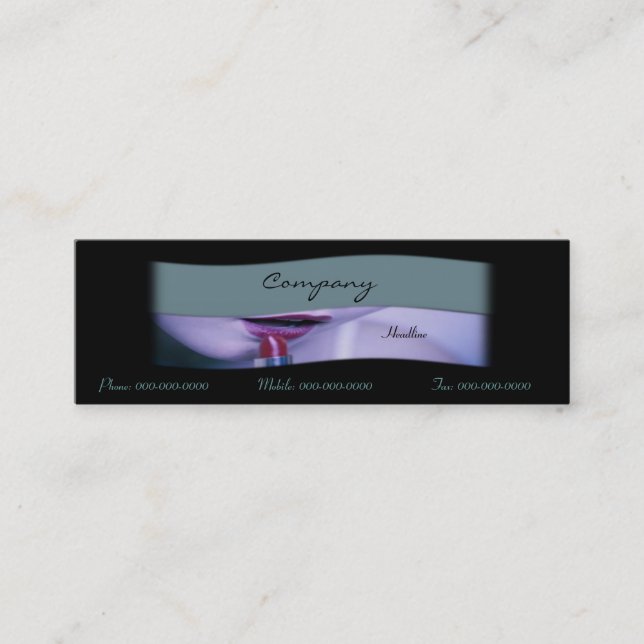 Tarjeta de visita de cosméticos (Anverso)