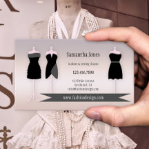Tarjeta de visita de costura de moda o costurera