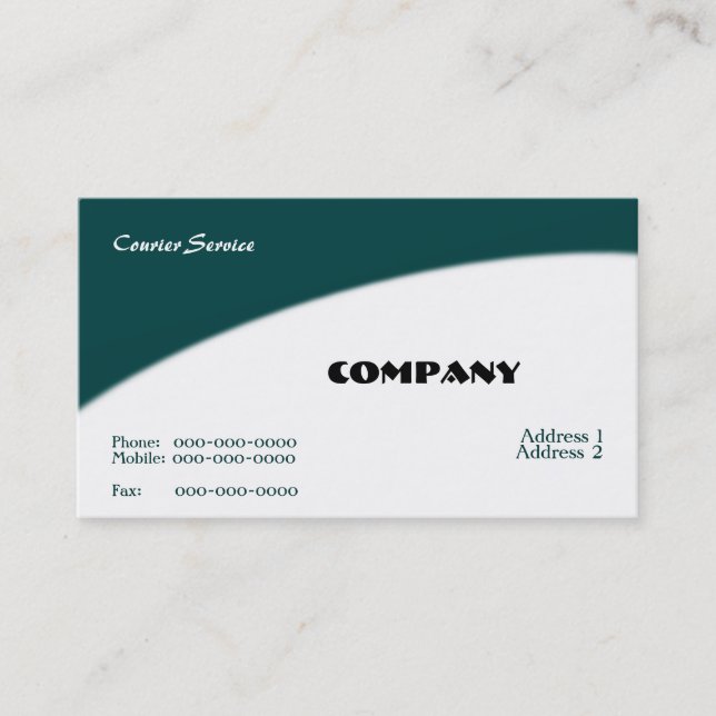 Tarjeta de visita de Courier (Anverso)