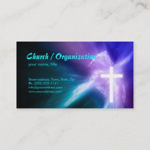 Tarjeta de visita de Cruz y Soul Cristiano-Religio