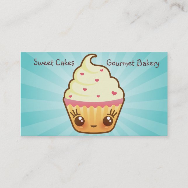 Tarjeta de visita de CuppyCake (Anverso)
