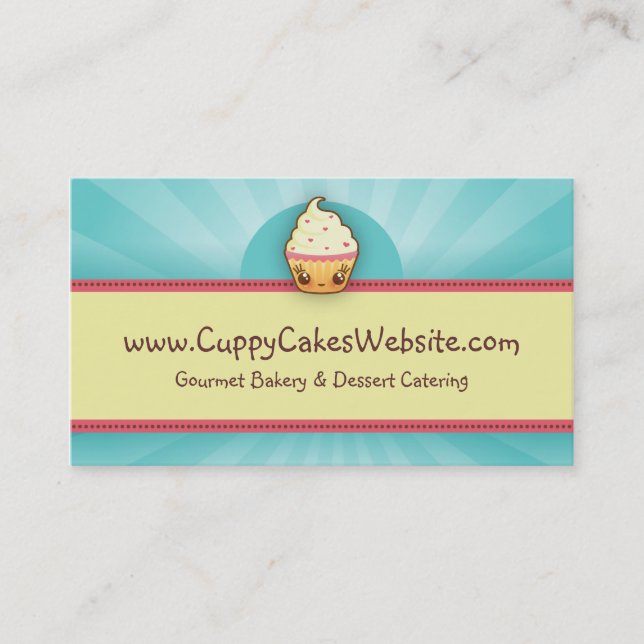 Tarjeta de visita de CuppyCake (Anverso)