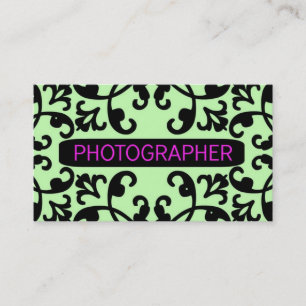 Tarjeta de visita de Damask para fotógrafos