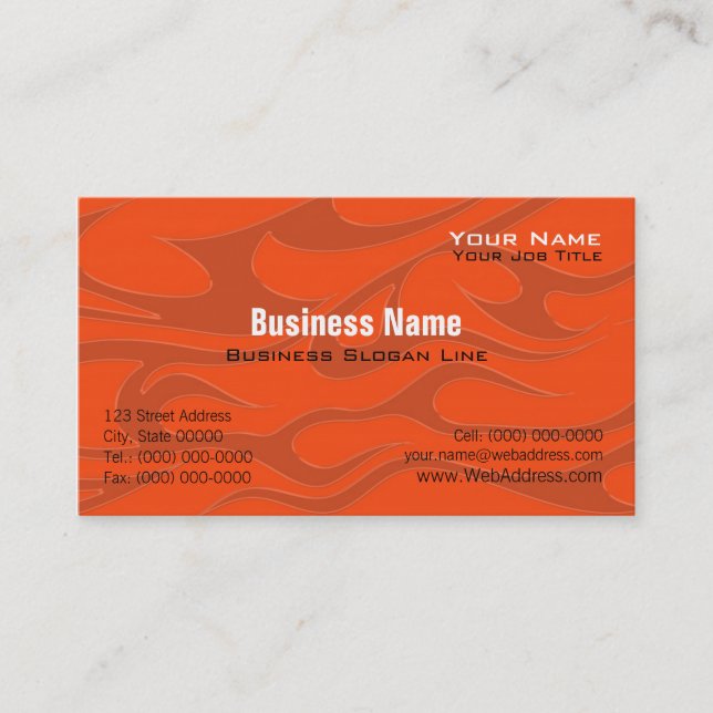 Tarjeta de visita de Davidson de la motocicleta (Anverso)