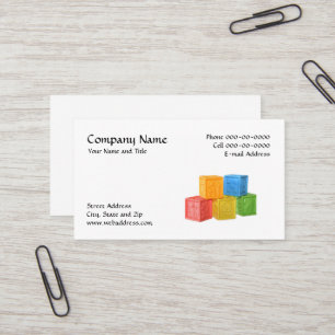 Tarjeta de visita de Daycare