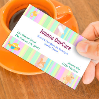 Tarjeta de visita de Daycare
