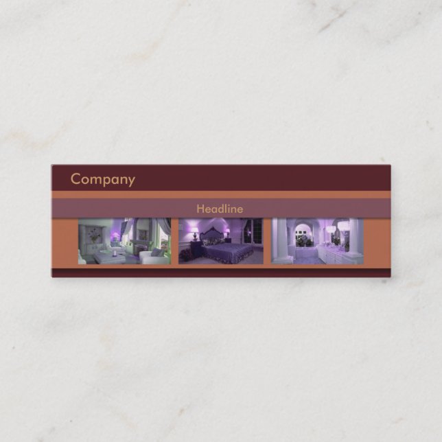 Tarjeta de visita de decorador de interiores (Anverso)