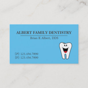 Tarjeta de visita de dentista dental odontología n