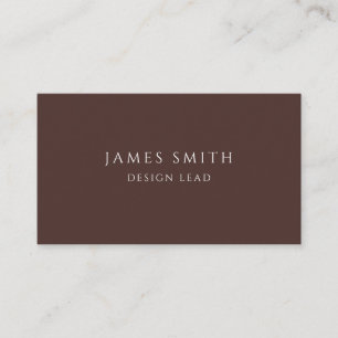 Tarjeta de visita de Director de Diseño Minimalist