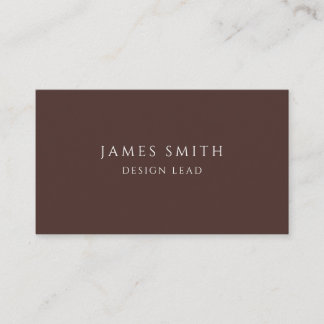 Tarjeta de visita de Director de Diseño Minimalist