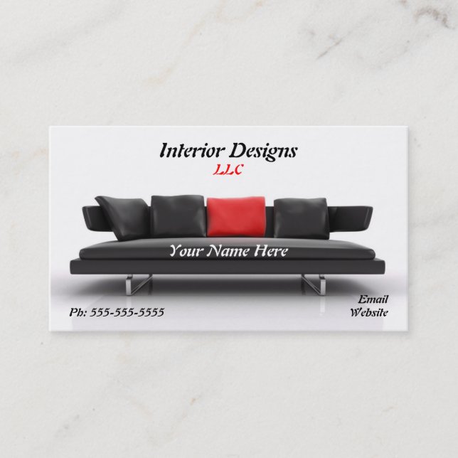 tarjeta de visita de diseñador (Anverso)