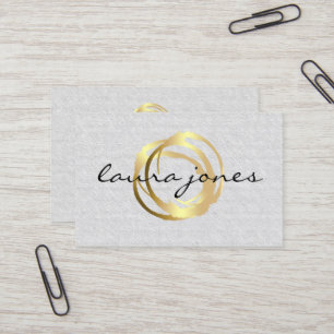 Tarjeta de visita de diseñador con círculo pintado
