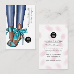 Tarjeta de visita de diseñador de moda