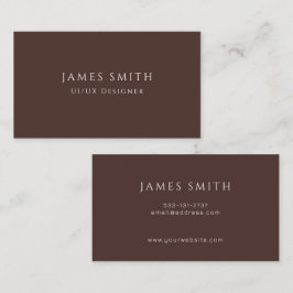 Tarjeta de visita de diseñador UI UX minimalista m