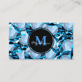 Tarjeta de visita de diseño de gema de joyas de cr
