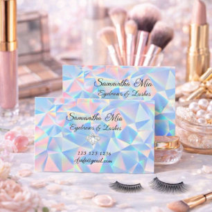 Tarjeta de visita de diseño de piedra Ópalo Azul