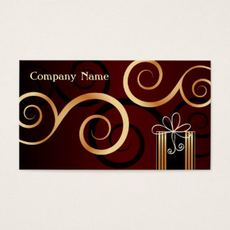 Tarjeta de visita de diseño de tienda de regalos