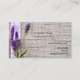 Tarjeta de visita de distribuidor de aceite esenci