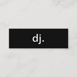 Tarjeta de visita de DJ