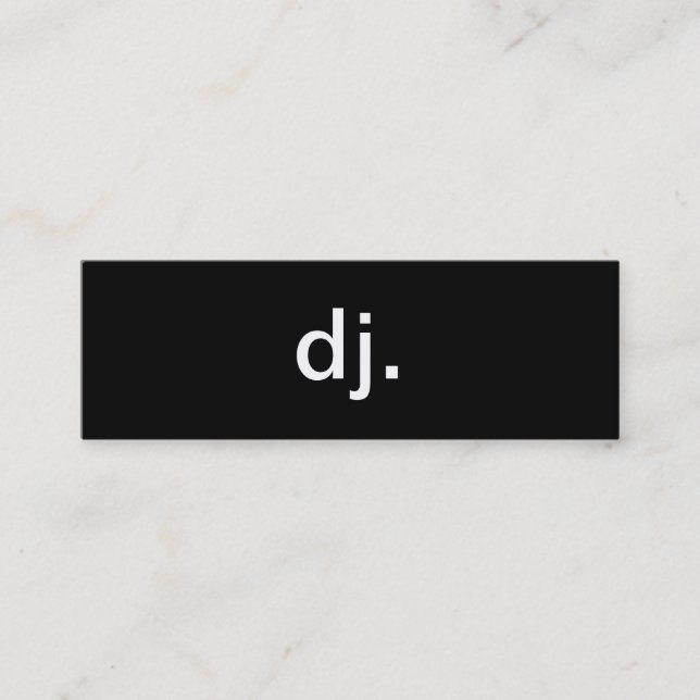 Tarjeta de visita de DJ (Anverso)