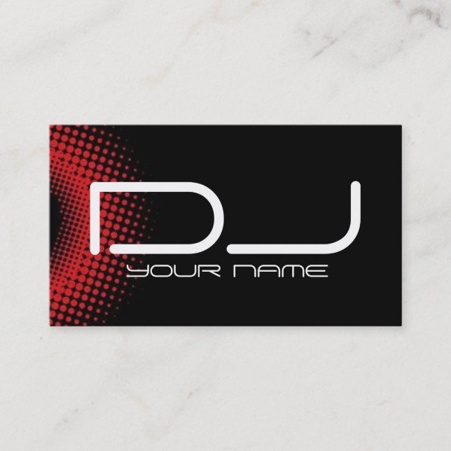 Tarjeta de visita de DJ (Anverso)
