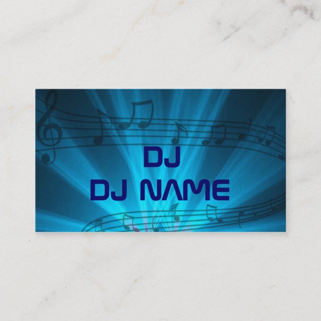 tarjeta de visita de DJ (Anverso)