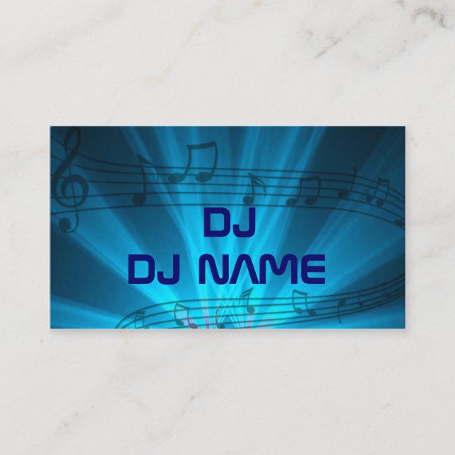 tarjeta de visita de DJ (Anverso)