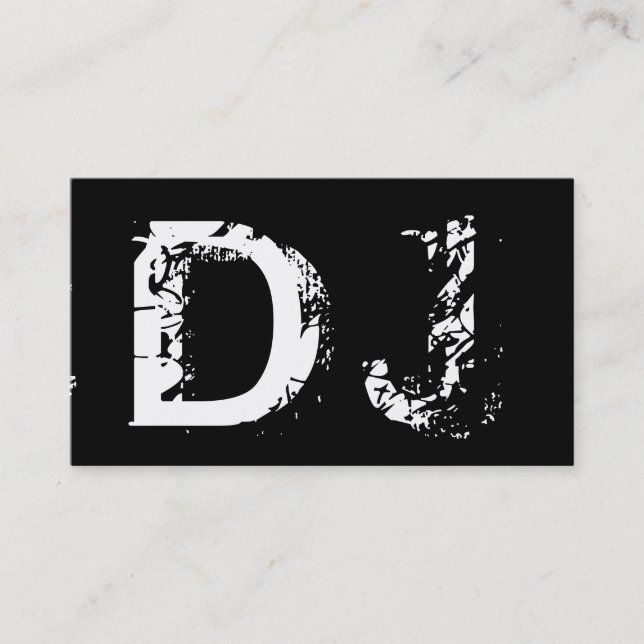 Tarjeta de visita de DJ (Anverso)