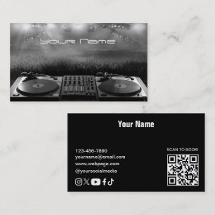 Tarjeta de visita de DJ