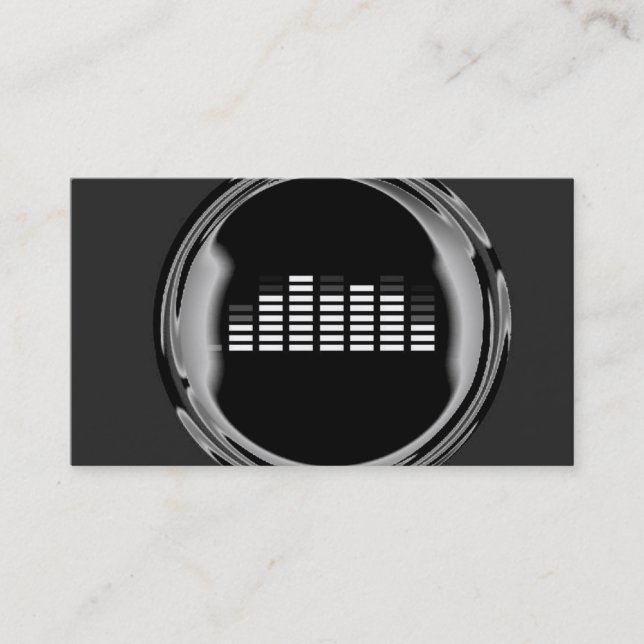 Tarjeta de visita de DJ (Anverso)