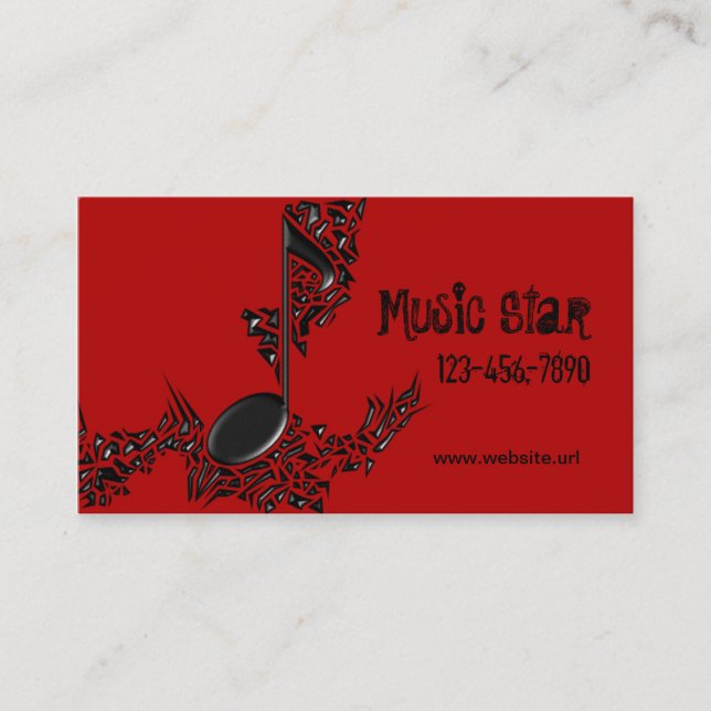 Tarjeta de visita de DJ (Anverso)