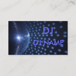 tarjeta de visita de DJ