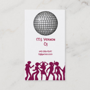 Tarjeta de visita de DJ