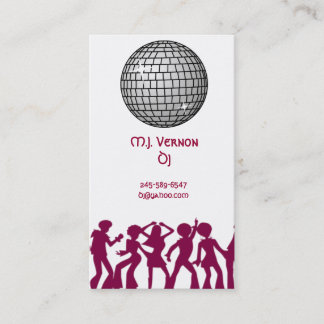 Tarjeta de visita de DJ