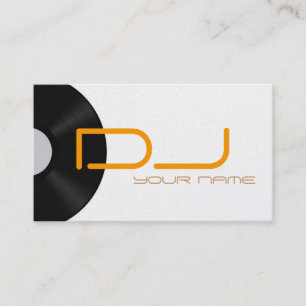 Tarjeta de visita de DJ