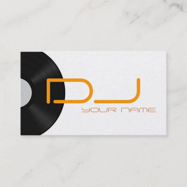 Tarjeta de visita de DJ (Anverso)