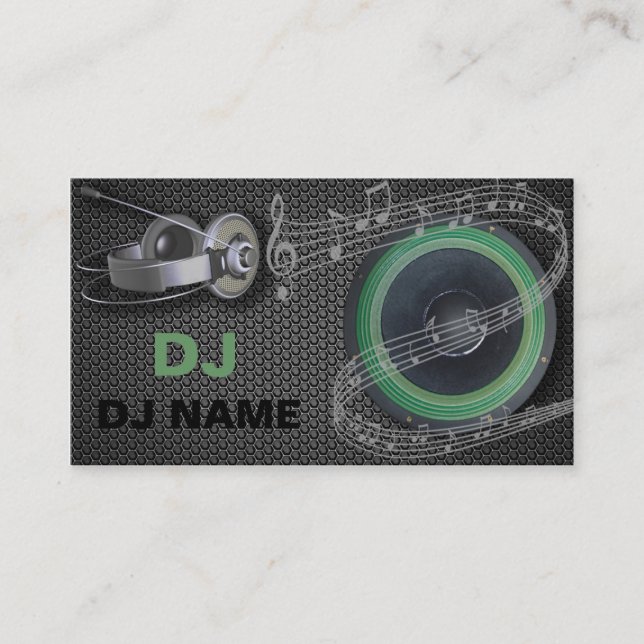 tarjeta de visita de DJ (Anverso)