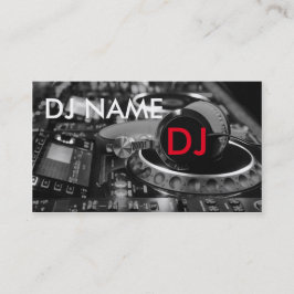 tarjeta de visita de DJ