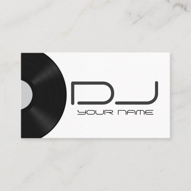 Tarjeta de visita de DJ (Anverso)
