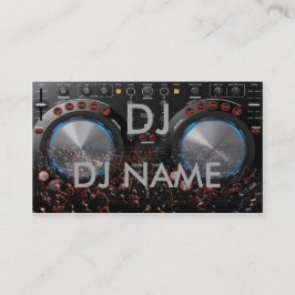 tarjeta de visita de DJ