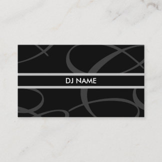Tarjeta de visita de DJ